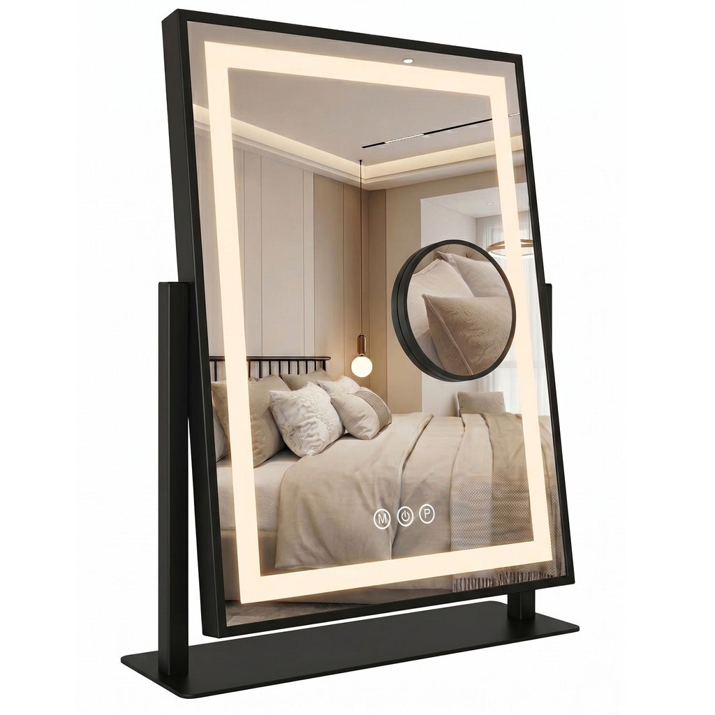 Zrkadlo LED LUMI Black 30x40cm  1