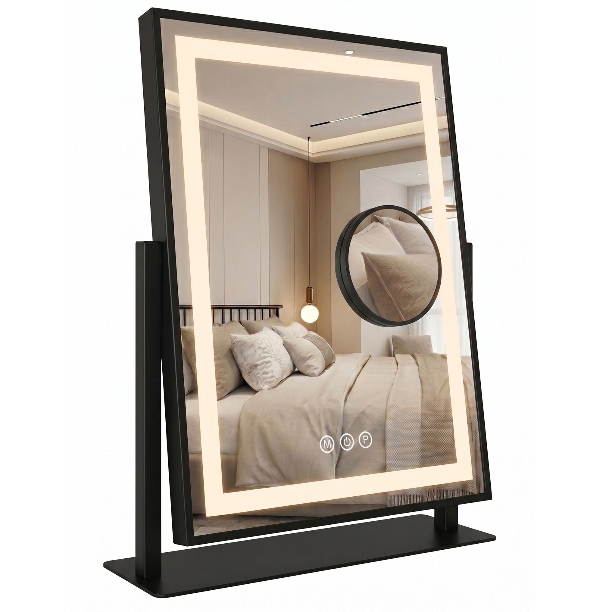 Zrkadlo LED LUMI Black 30x40cm  1