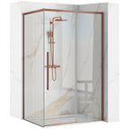 Sprchovací kút SOLAR Copper Brush 120x90  1