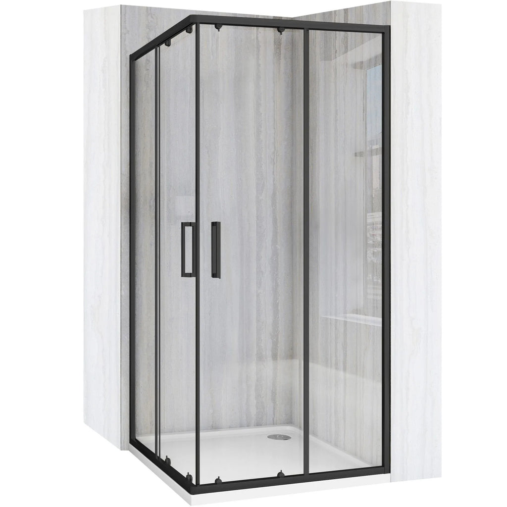 Sprchovací kút REA City 80x80 Black S detským bazénom Savoy black 10