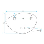 Zrkadlo LED 70x100cm FOG  10