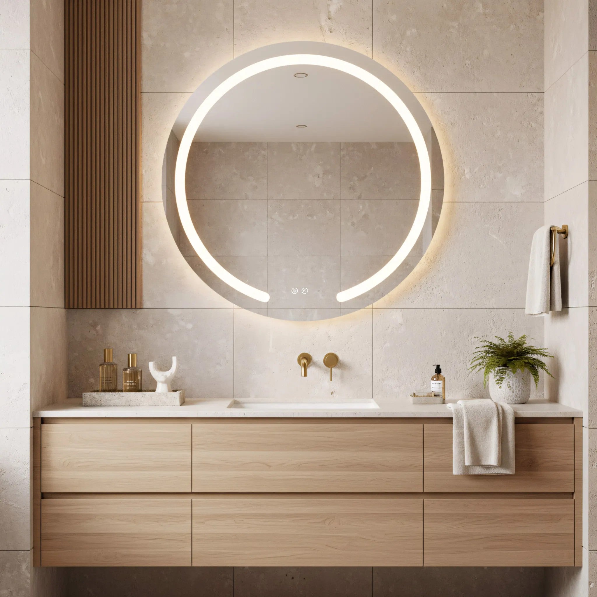 Zrkadlo LED 100cm Modern  10