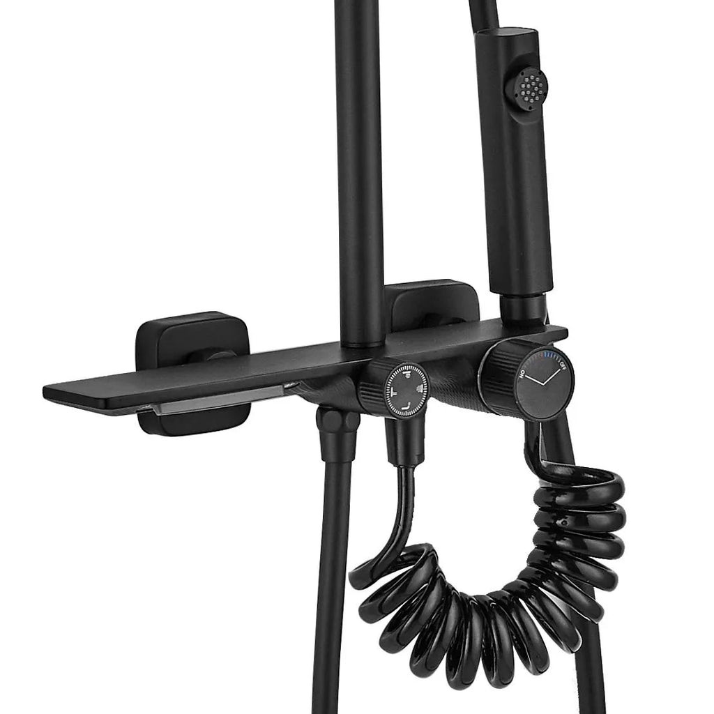Sprchový set REA HELIX Black  10