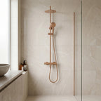 Sprchová sada s termostatom REA LUNGO Diamond - Copper Brush  10