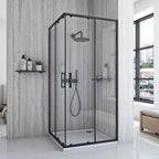 Sprchovací kút REA City 90x90 Black S detským bazénom Savoy 10