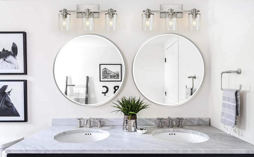 Zrkadlo LED 80cm MMJ BRUSH SILVER  10
