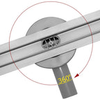 Odtokový žľab Rea Neo Slim Pro Nickel Brush INOX 50  10