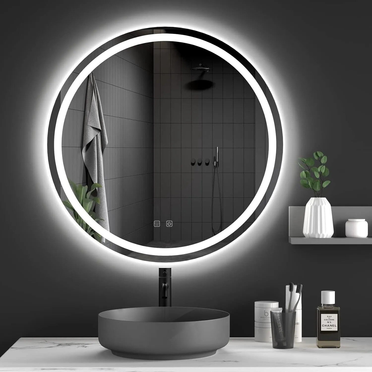 Zrkadlo LED 100cm BAS  10
