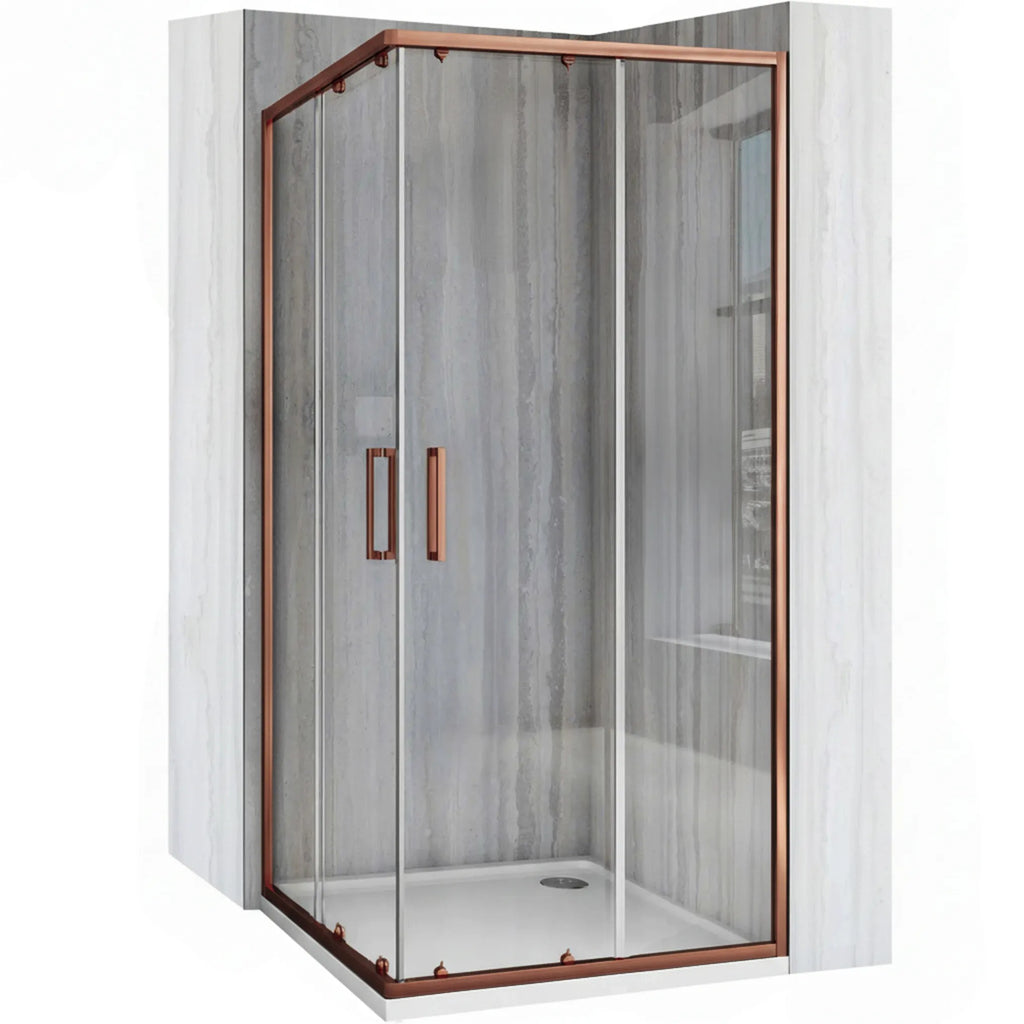 Sprchovací kút REA City 90x90 Brush Copper S detským bazénom Savoy 10