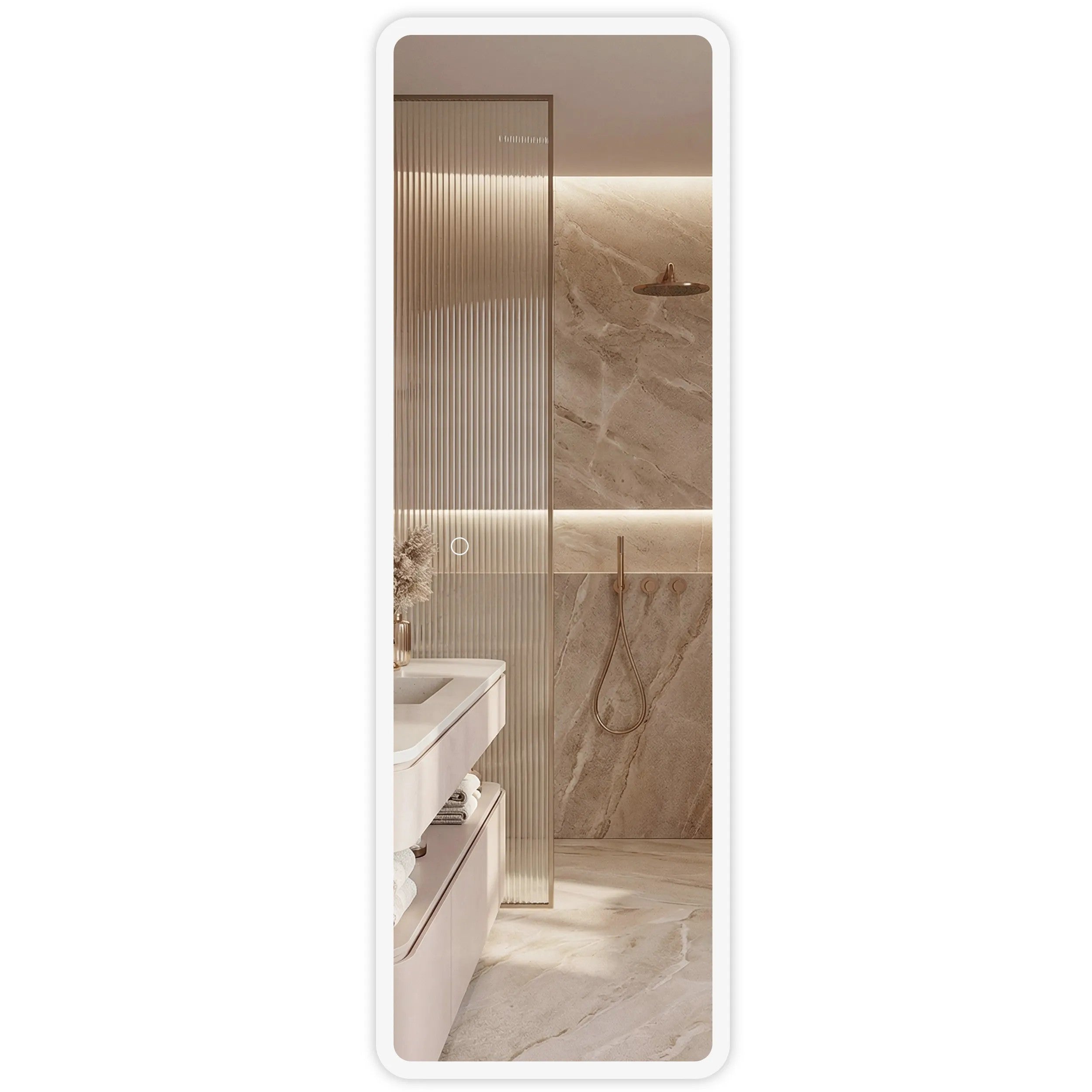 Zrkadlo LED 150x50cm MOL-SQ  10