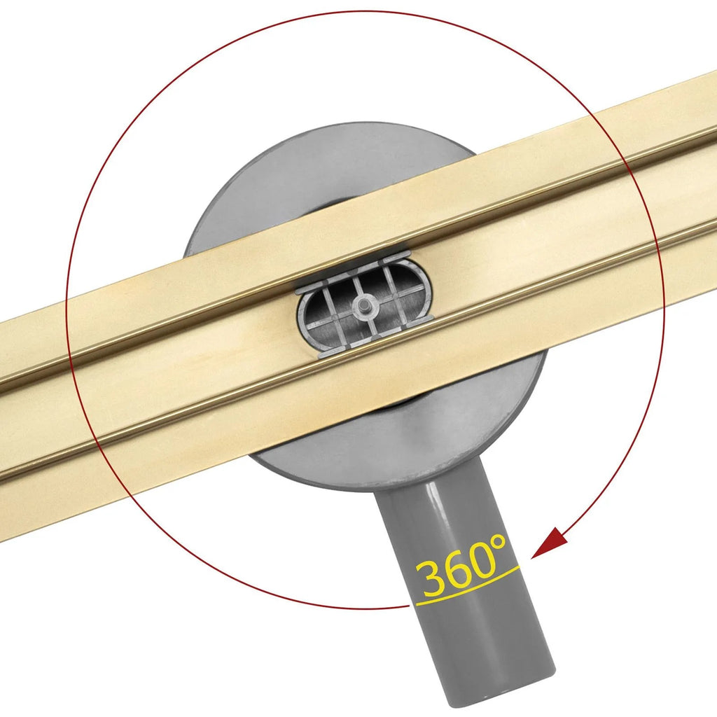 Odtokový žľab Rea Neo Slim Mirror Pro 60 - zlatý  10