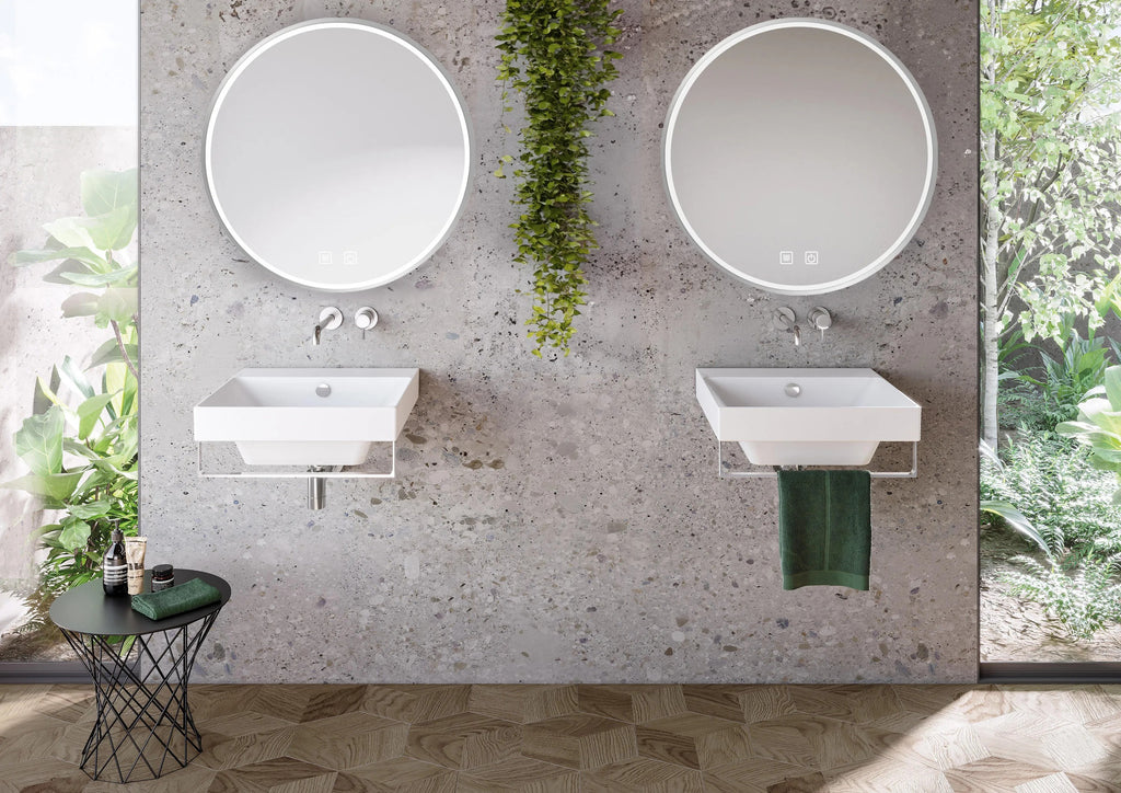Zrkadlo LED 70cm MMJ BRUSH SILVER  10