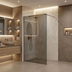 Sprchová zástena Rea Flexi Grey / Brush Copper 130  10