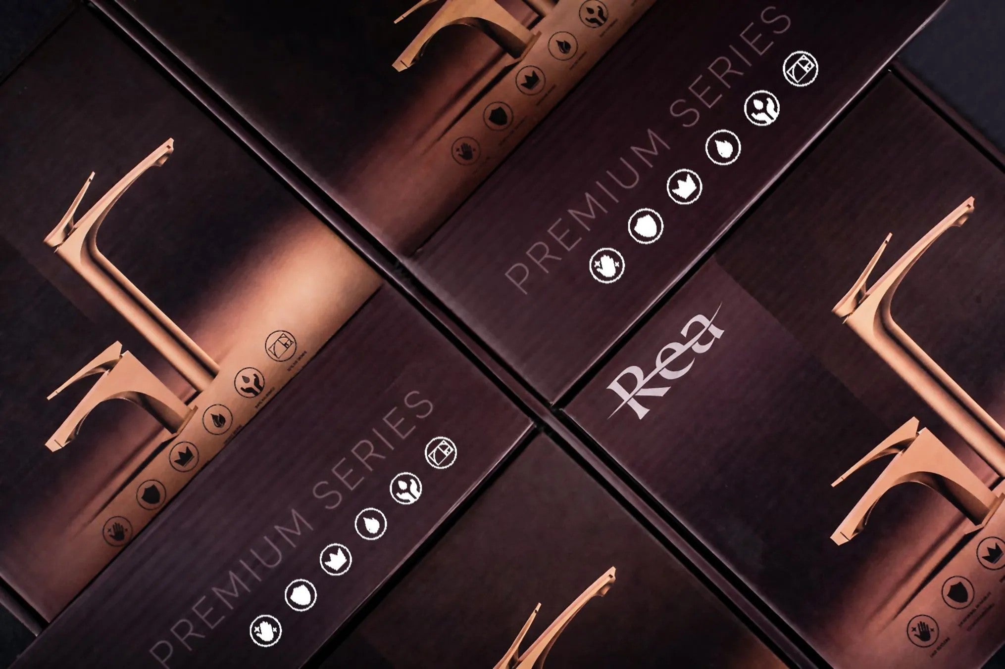 Umývadlová batéria PREMIUM REA Vision Brush Copper High  10