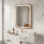 Zrkadlo LED ZONE 80x60 BRUSH  ROSE GOLD  10