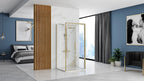 Sprchová kabína REA Rapid Slide  Brush Gold Dvere: 160 Stena: 80 10