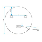 Zrkadlo LED 80cm HZJ080  10