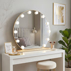 Zrkadlo LED HOLLYWOOD L. Gold 50 cm  2