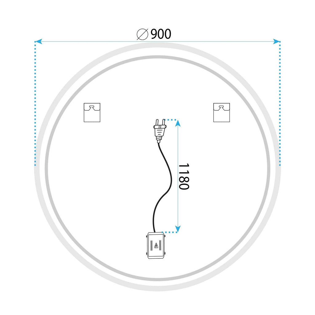 Zrkadlo LED 90cm FFJ90  11
