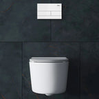 Podomietkový WC systém K011A-Q + tlačidlá T White Glass  11