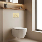 Podomietkový WC systém K011A-Q + tlačidlá I Brush Gold  11