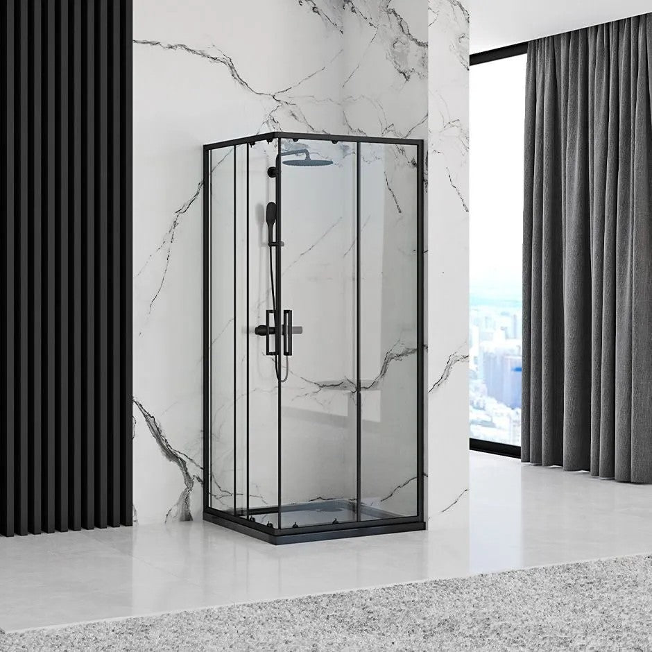 Sprchovací kút REA PUNTO 80x80 - čierny S detským bazénom Savoy 11