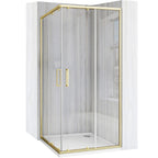 Sprchovací kút REA City 80x80 Gold Brush Bez sprchovej vaničky 11