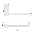 Kúpeľňový vešiak 9711A Prism Brush Nickle  11