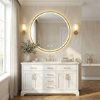 Zrkadlo LED 70cm MMJ BRUSH GOLD  11