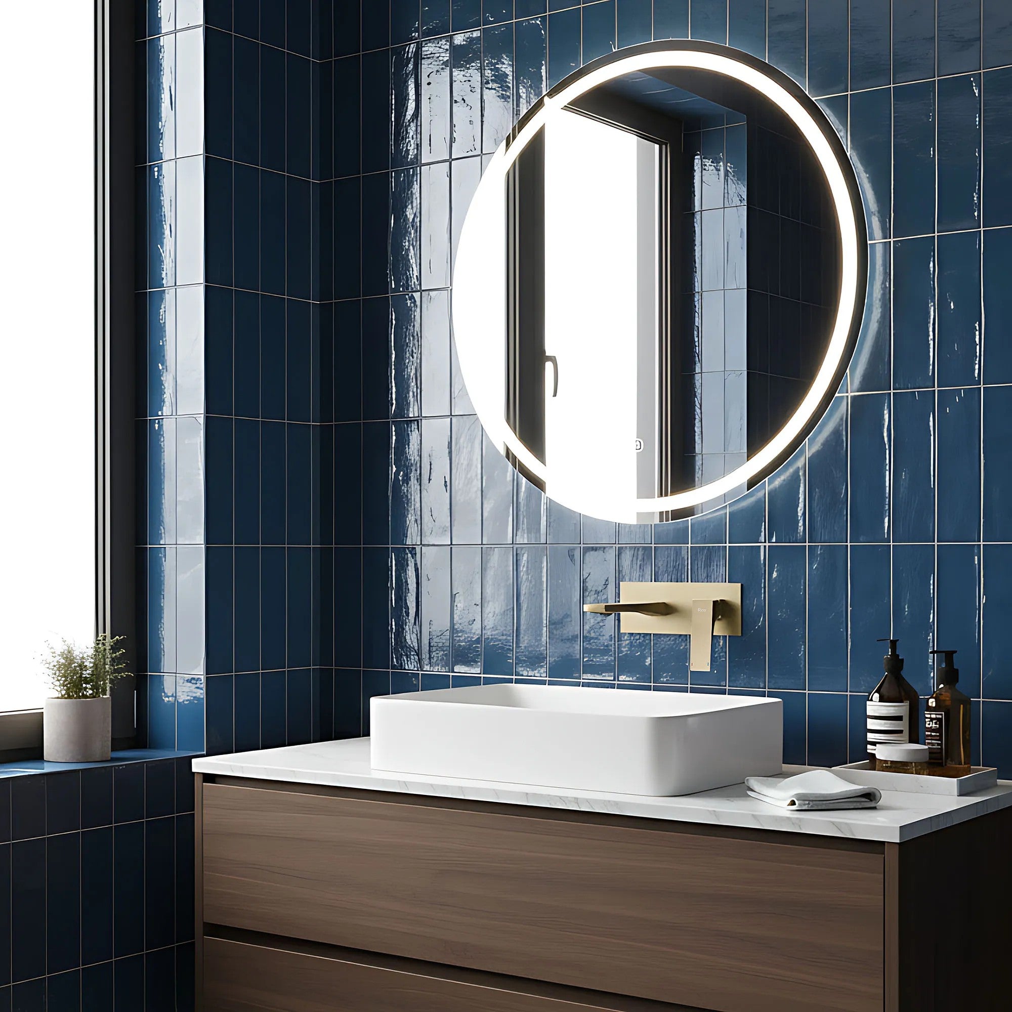 Podomietková vaňová batéria PREMIUM REA Joe Brush Gold  11