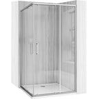 Sprchovací kút REA City 80x100 Nickel Brush Bez sprchovej vaničky 11