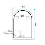 Zrkadlo LED 80x60cm CAMLOT  11