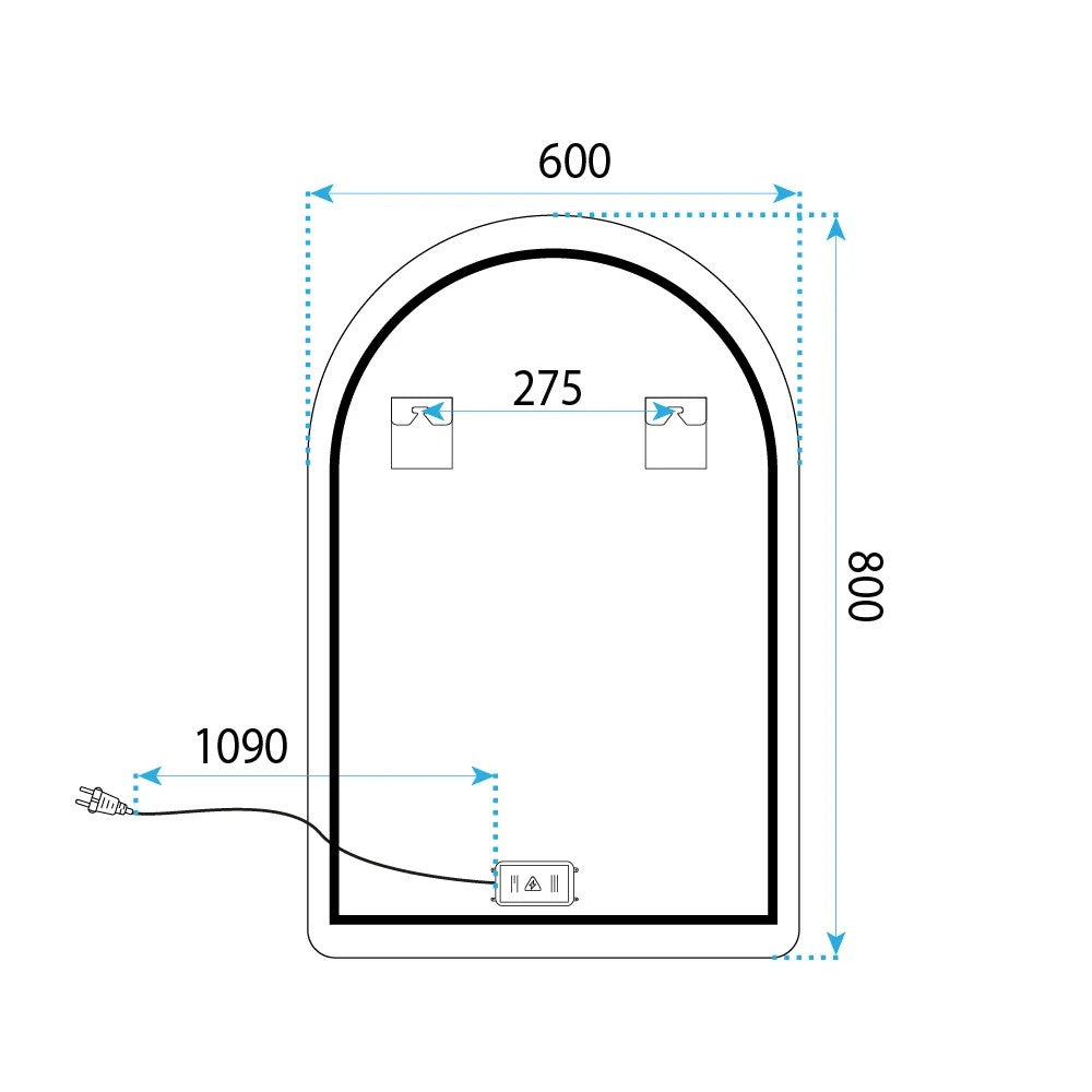 Zrkadlo LED 80x60cm CAMLOT  11