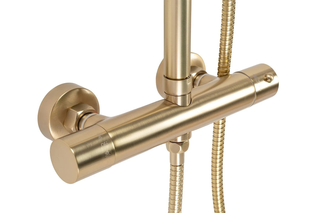 Sprchový set cu termostat Rea PAROT BRUSHED GOLD  11