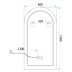 Zrkadlo LED 60x100cm DART GOLD  11