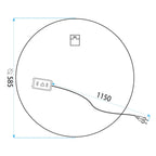 Zrkadlo LED 60cm BAS  11
