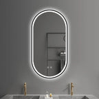 Zrkadlo LED OVL 50x100cm Black  11