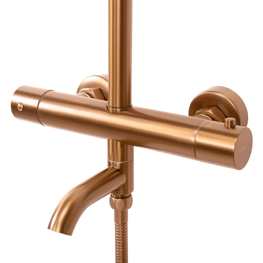 Sprchový set s termostatom REA LUNGO Copper Brush  12