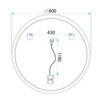 Zrkadlo LED SOFT 80  12