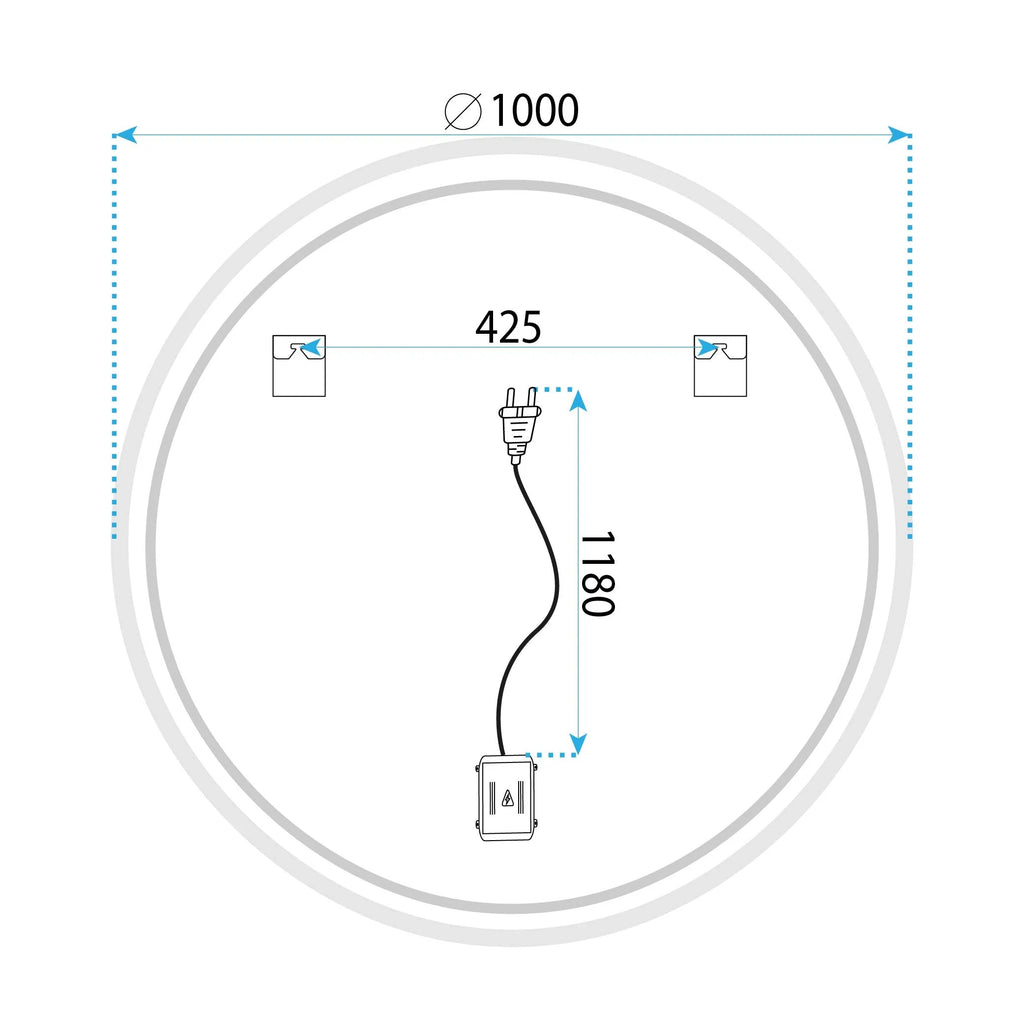 Zrkadlo LED 100cm FFJ100  13