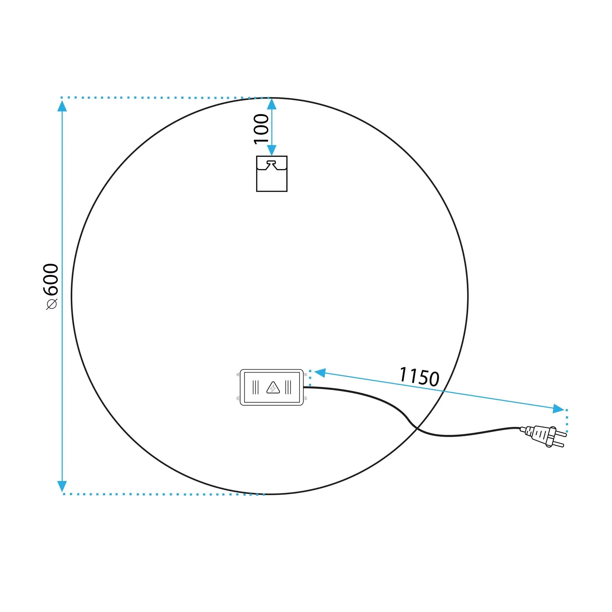 Zrkadlo LED SOFT 60  13