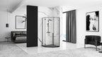 Sprchovací kút REA DIAMOND 90x90 - matná čierna S detským bazénom Diamond 14
