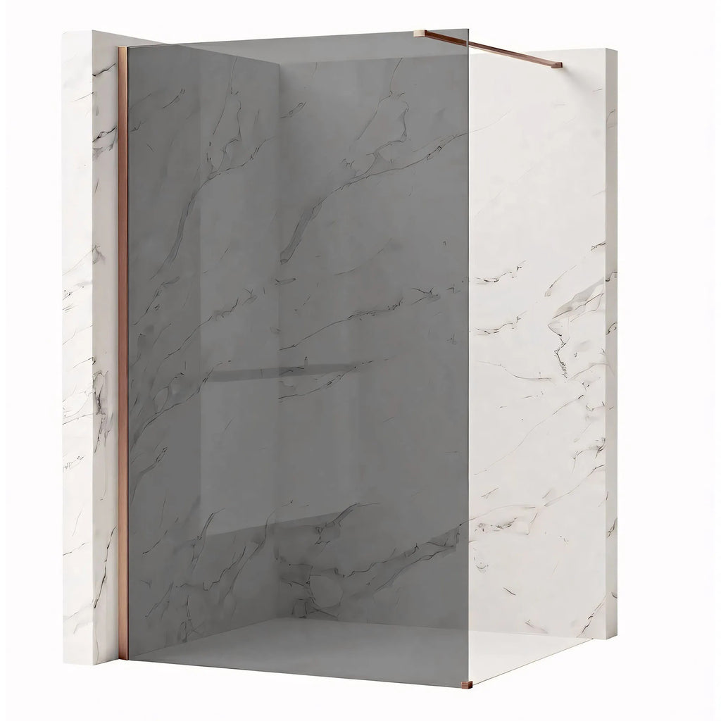 Sprchová zástena Rea Flexi Grey / Brush Copper 130  15