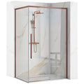 Sprchovací kút REA SOLAR - Copper Brush 100x80 S detským bazénom Savoy black 1