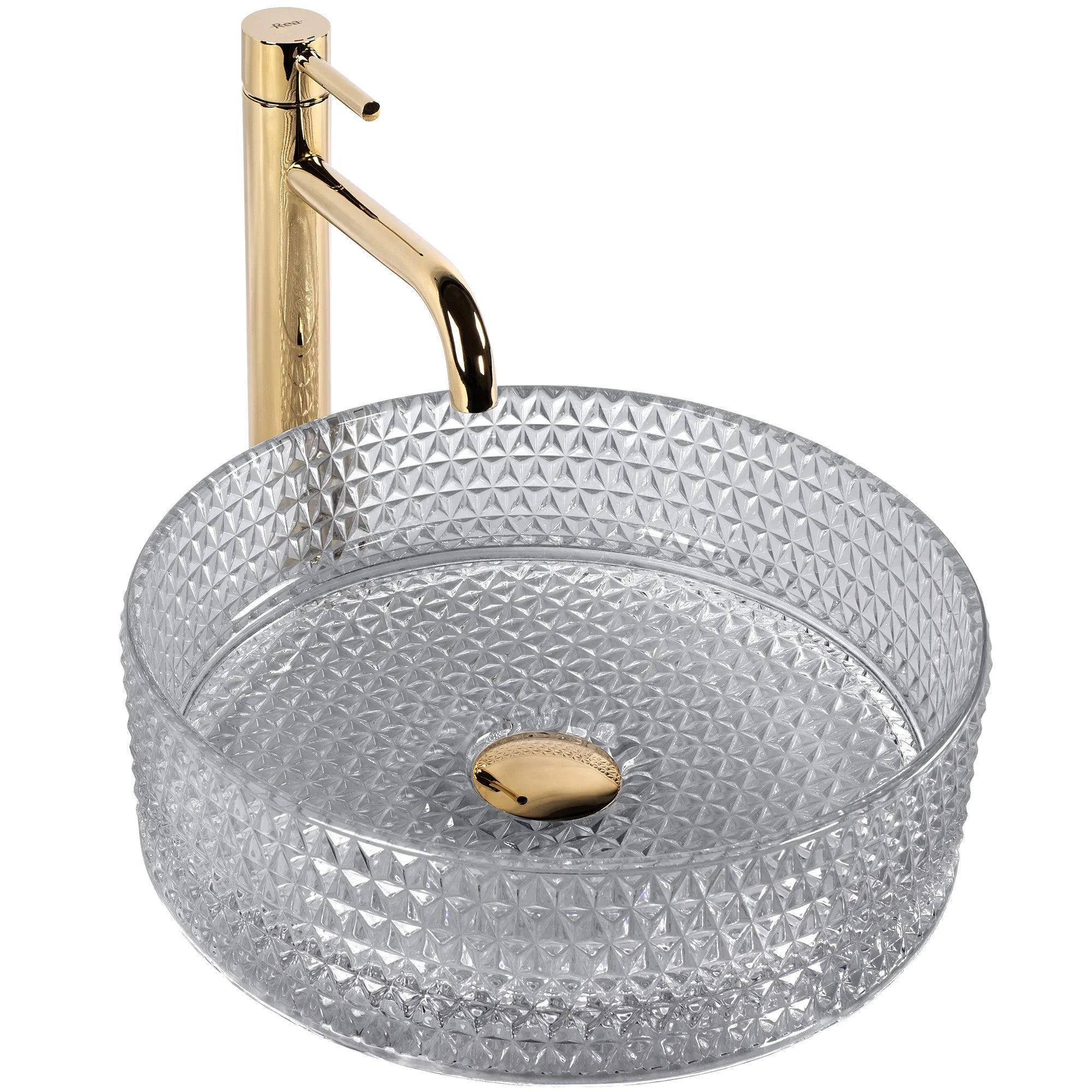 Umývadlo na dosku REA CRISTAL Light Grey  1