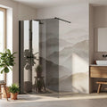 Sprchová zástena Rea Flexi Grey / Black 90  1