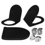 Sedadlo WC CARLO FLAT UF BLACK MATT  1