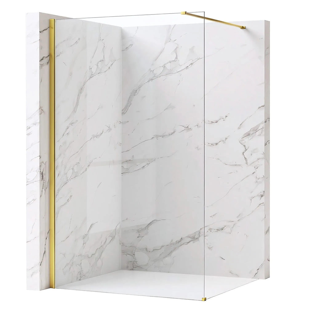 Sprchová zástena Rea Flexi Transparent / Gold 120  1