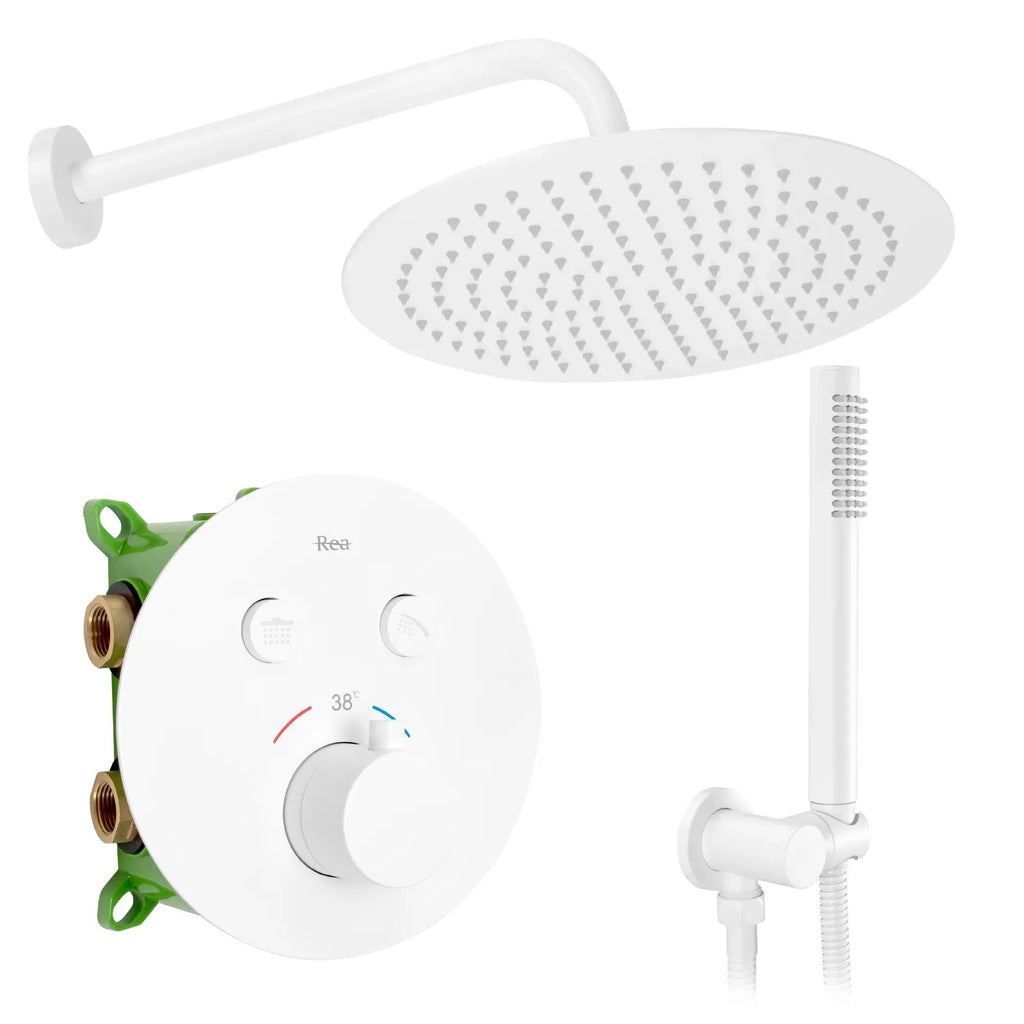 Podomietková sprchová sada LUNGO MILER WHITE Matt BOX  1