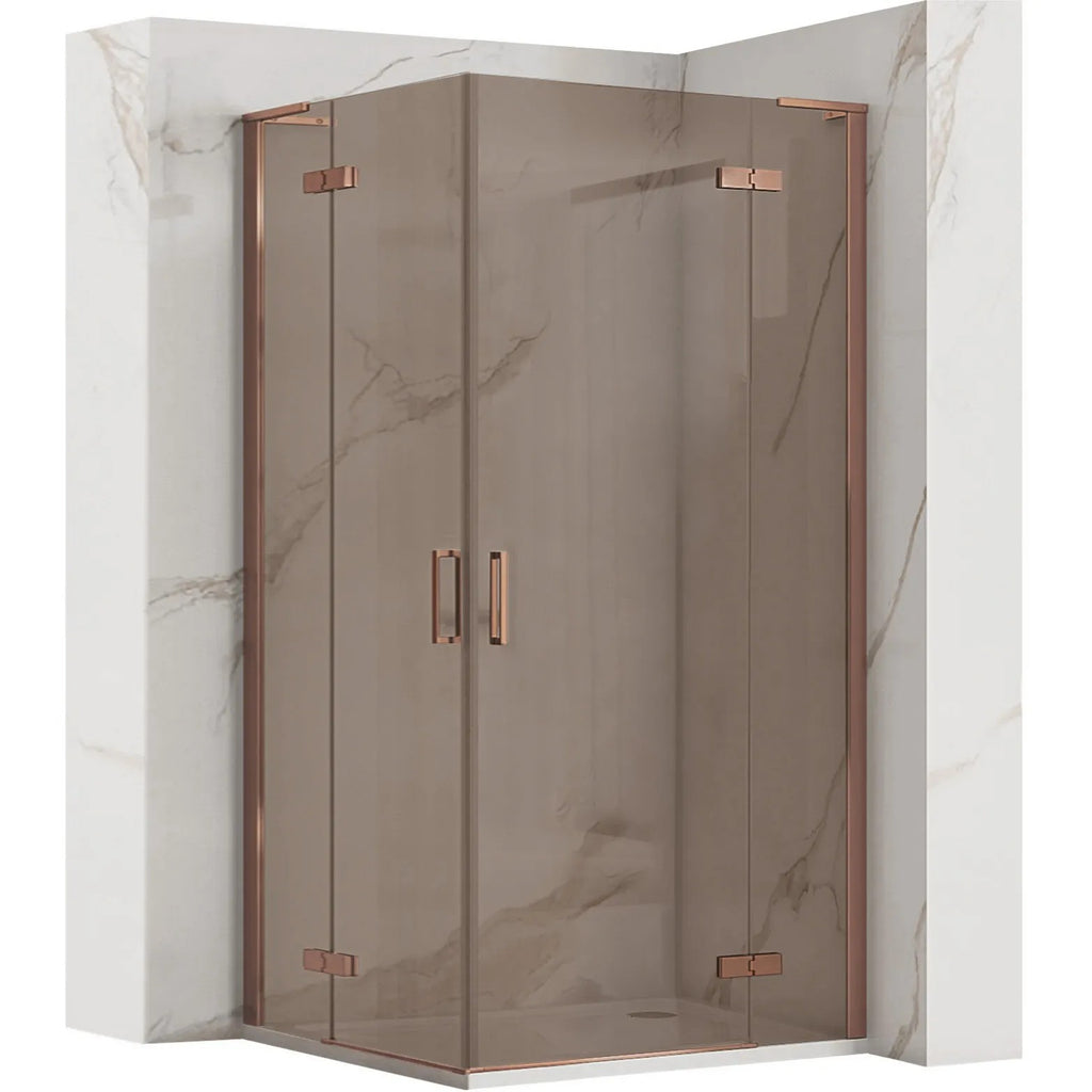 Sprchová kabína REA Hugo Double 80x90 Copper Brush  1